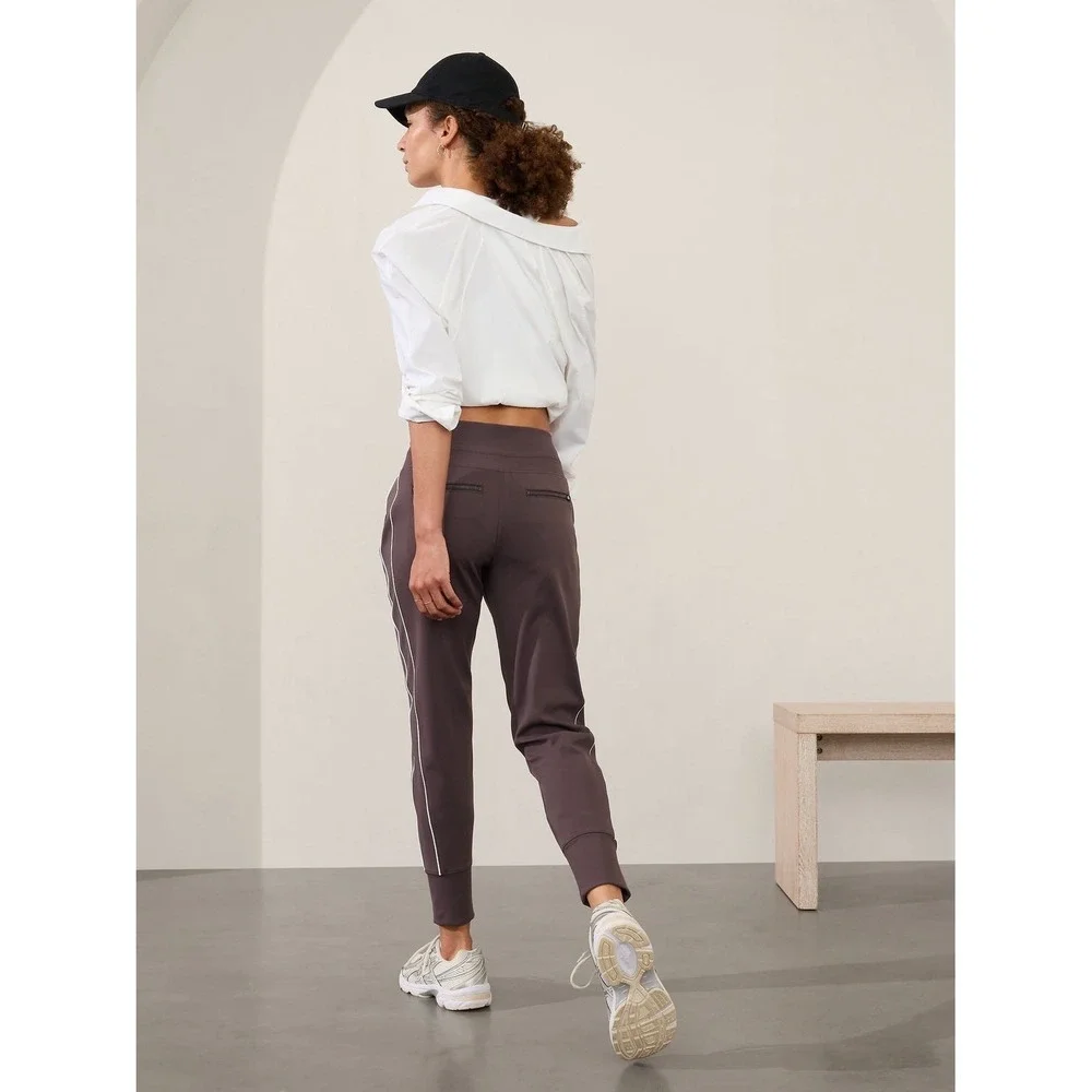 ATHLETA Women's Venice High Rise Track Stripe Jogger Size Large